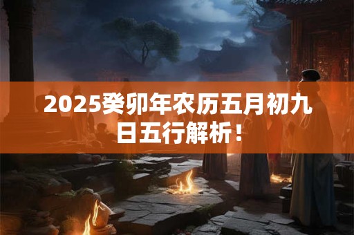 2025癸卯年农历五月初九日五行解析！