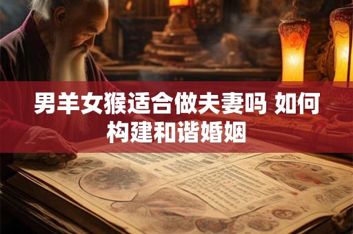 男羊女猴适合做夫妻吗 如何构建和谐婚姻