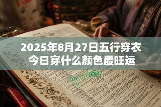 2025年8月27日五行穿衣 今日穿什么颜色最旺运