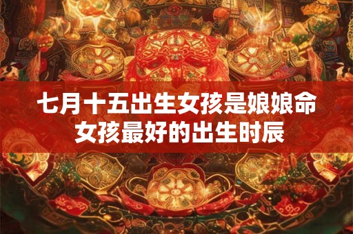 七月十五出生女孩是娘娘命 女孩最好的出生时辰