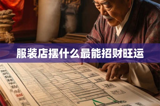 服装店摆什么最能招财旺运