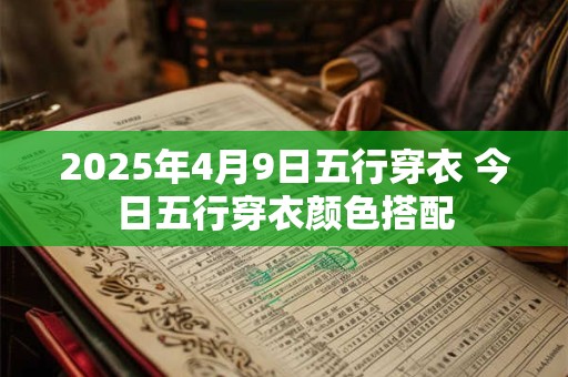 2025年4月9日五行穿衣 今日五行穿衣颜色搭配