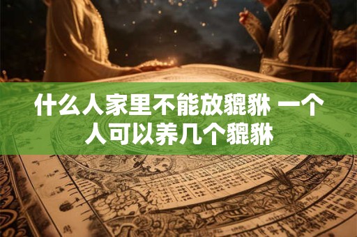 什么人家里不能放貔貅 一个人可以养几个貔貅