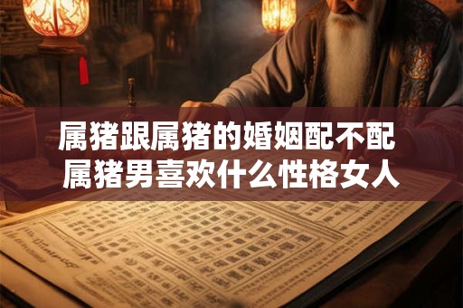 属猪跟属猪的婚姻配不配 属猪男喜欢什么性格女人