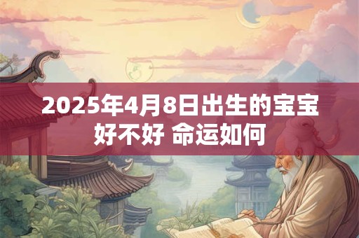 2025年4月8日出生的宝宝好不好 命运如何