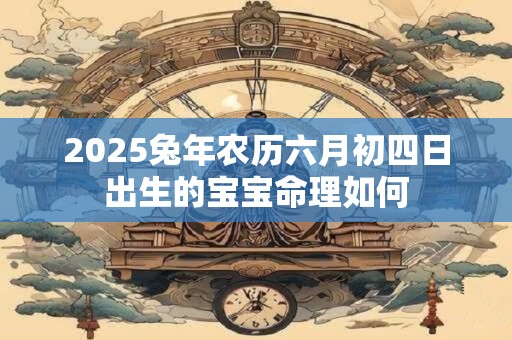 2025兔年农历六月初四日出生的宝宝命理如何 2025兔年农历六月初四日出生的宝宝命理如何