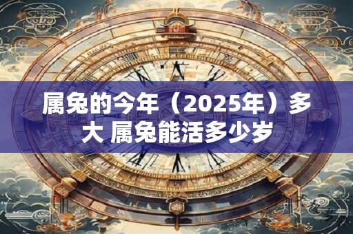 属兔的今年（2025年）多大 属兔能活多少岁