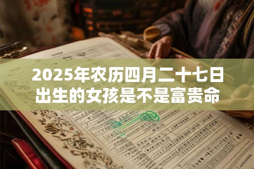 2025年农历四月二十七日出生的女孩是不是富贵命