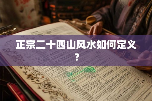 正宗二十四山风水如何定义? 正宗二十四山风水如何定义?