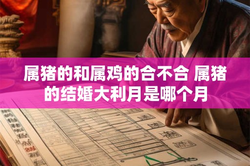 属猪的和属鸡的合不合 属猪的结婚大利月是哪个月