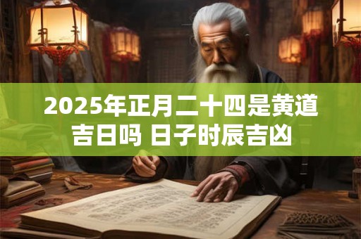 2025年正月二十四是黄道吉日吗 日子时辰吉凶