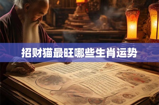 招财猫最旺哪些生肖运势