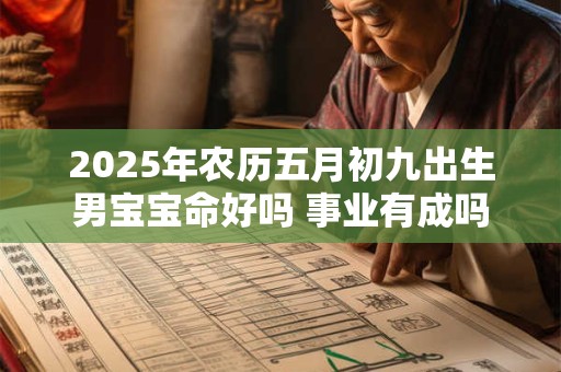 2025年农历五月初九出生男宝宝命好吗 事业有成吗
