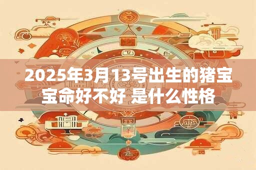 2025年3月13号出生的猪宝宝命好不好 是什么性格
