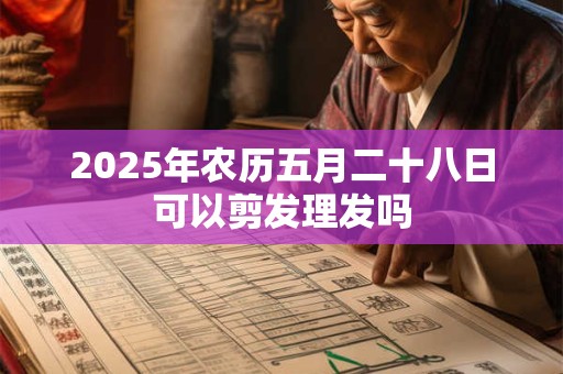 2025年农历五月二十八日可以剪发理发吗