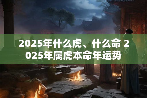 2025年什么虎、什么命 2025年属虎本命年运势