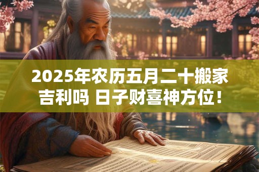 2025年农历五月二十搬家吉利吗 日子财喜神方位！