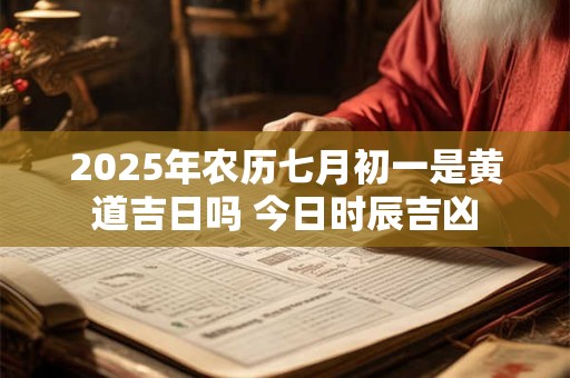 2025年农历七月初一是黄道吉日吗 今日时辰吉凶