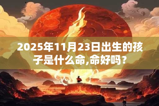2025年11月23日出生的孩子是什么命,命好吗？