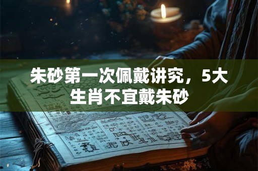 朱砂第一次佩戴讲究，5大生肖不宜戴朱砂