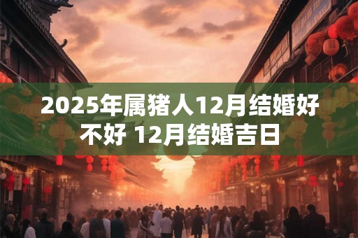 2025年属猪人12月结婚好不好 12月结婚吉日