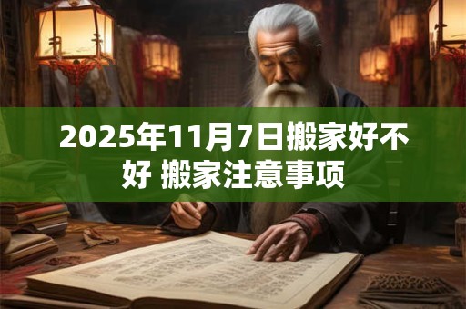 2025年11月7日搬家好不好 搬家注意事项 2025年11月7日搬家好不好 搬家注意事项