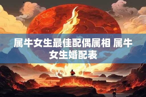 属牛女生最佳配偶属相 属牛女生婚配表