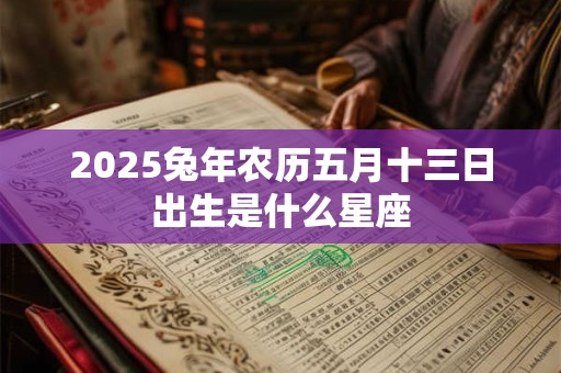 2025兔年农历五月十三日出生是什么星座