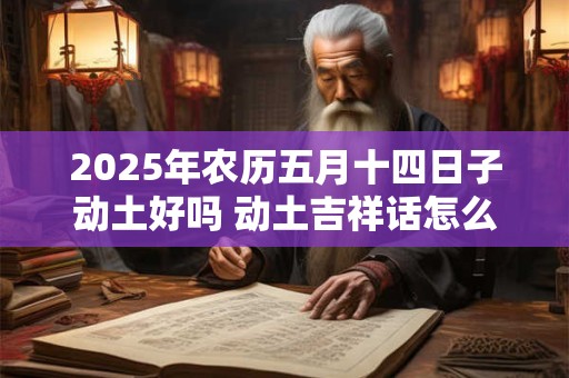 2025年农历五月十四日子动土好吗 动土吉祥话怎么说 2025年农历五月十四日子动土好吗 动土吉祥话怎么说