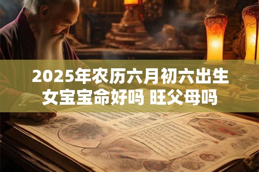 2025年农历六月初六出生女宝宝命好吗 旺父母吗