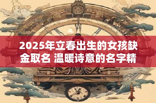 2025年立春出生的女孩缺金取名 温暖诗意的名字精选
