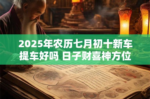 2026年农历七月初十新车提车好吗 日子财喜神方位
