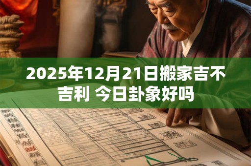 2025年12月21日搬家吉不吉利 今日卦象好吗