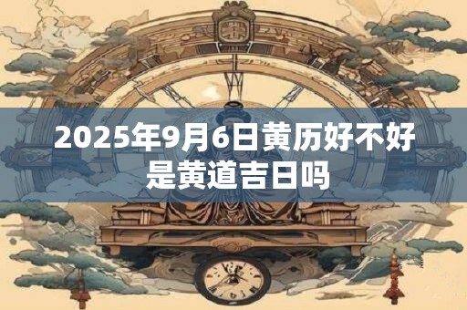 2025年9月6日黄历好不好 是黄道吉日吗