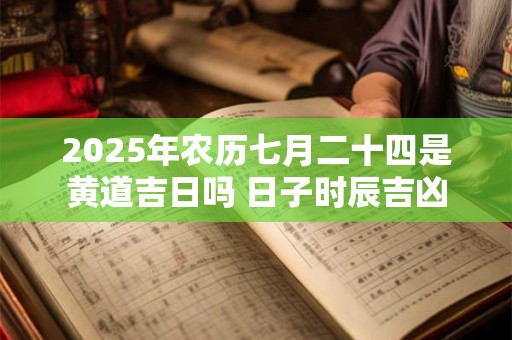 详细阅读:2025年农历七月二十四是黄道吉日吗 日子时辰吉凶 2025年农历七月二十四是黄道吉日吗 日子时辰吉凶