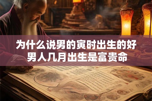 为什么说男的寅时出生的好 男人几月出生是富贵命
