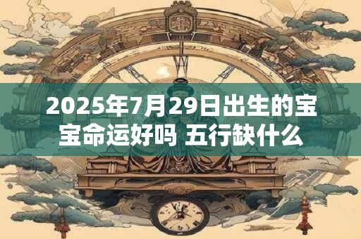 2025年7月29日出生的宝宝命运好吗 五行缺什么