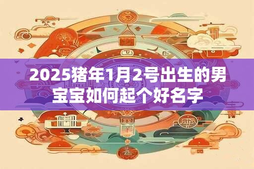 2025猪年1月2号出生的男宝宝如何起个好名字