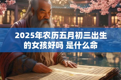 2025年农历五月初三出生的女孩好吗 是什么命 2025年农历五月初三出生的女孩好吗 是什么命