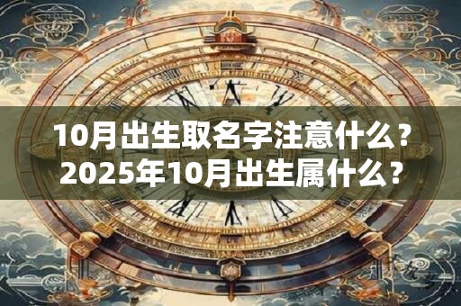 10月出生取名字注意什么？2025年10月出生属什么？