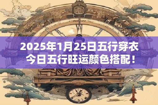 2025年1月25日五行穿衣 今日五行旺运颜色搭配！
