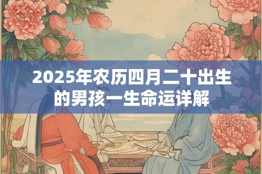 2025年农历四月二十出生的男孩一生命运详解