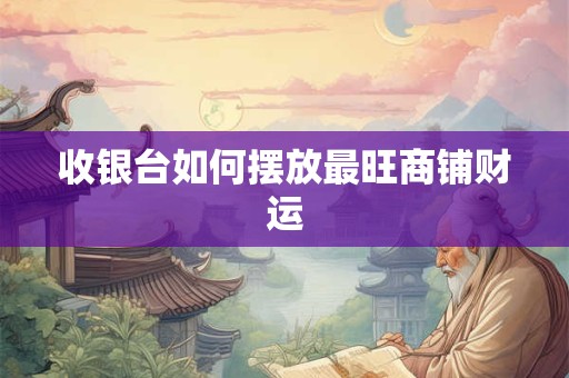 收银台如何摆放最旺商铺财运