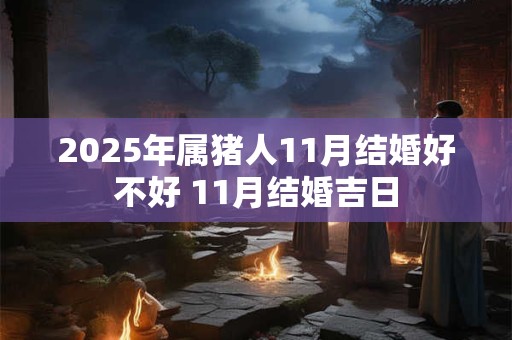 2025年属猪人11月结婚好不好 11月结婚吉日