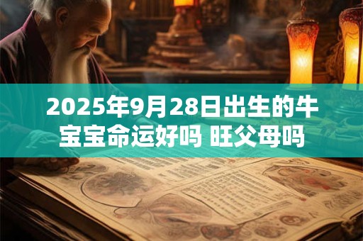 2025年9月28日出生的牛宝宝命运好吗 旺父母吗