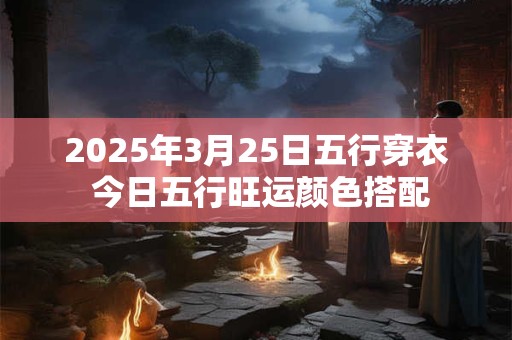 2025年3月25日五行穿衣 今日五行旺运颜色搭配