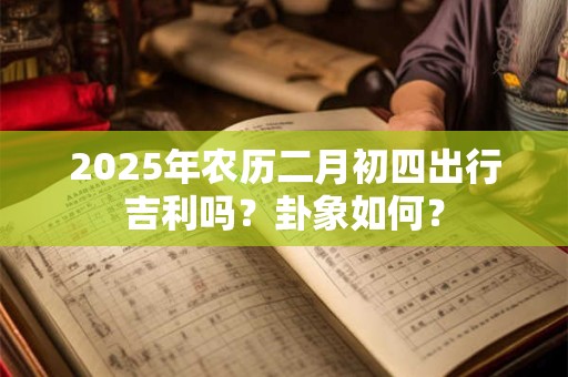 2025年农历二月初四出行吉利吗？卦象如何？