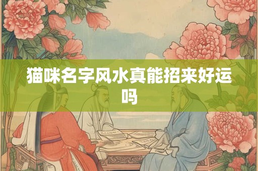 猫咪名字风水真能招来好运吗