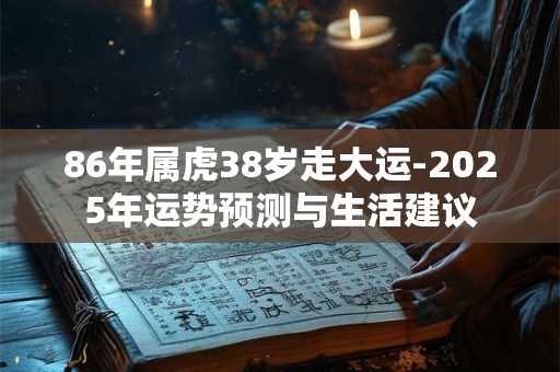 86年属虎38岁走大运-2025年运势预测与生活建议