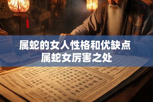 属蛇的女人性格和优缺点 属蛇女厉害之处